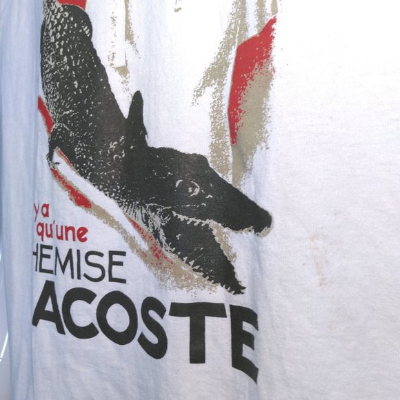 LACOSTE SPORT T-Shirt SIZE 9 Chemise 4XL BIG & TALL XXXXL Crew Neck Tee CROC - Picture 12 of 14